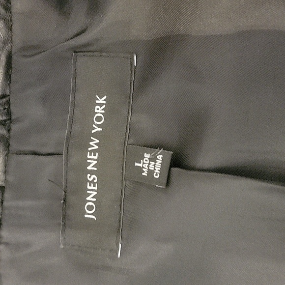 Jones New York Blazer leather jacket large - Picture 6 of 6